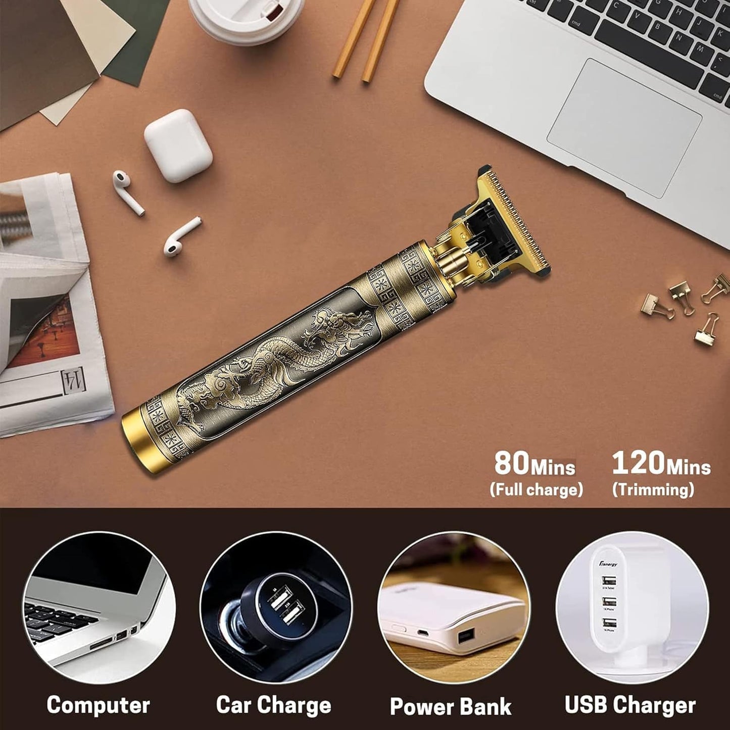 GOLDEN TRIMMER Balls and Body Trimmer for Men