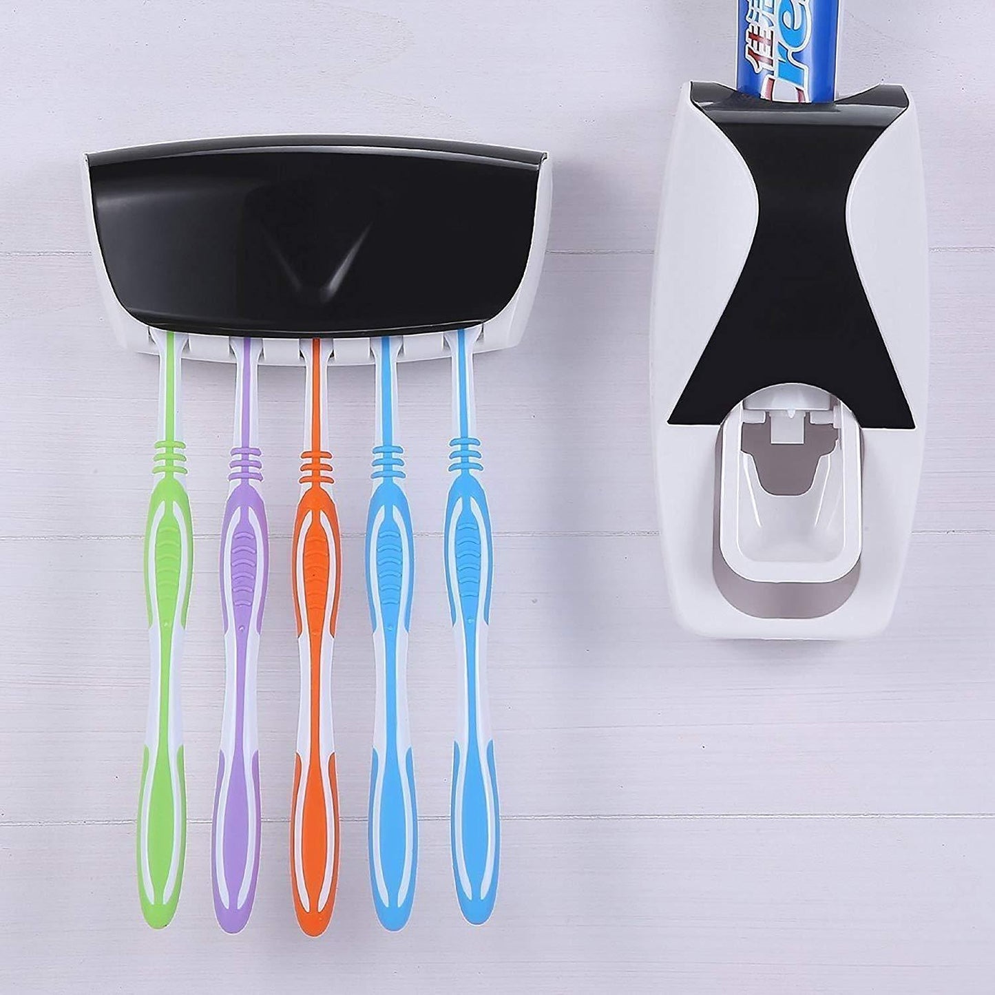 Automatic Toothpaste Dispenser & Tooth Brush Holder with Tooth Brush