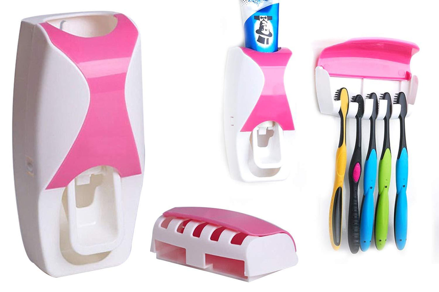 Automatic Toothpaste Dispenser & Tooth Brush Holder with Tooth Brush