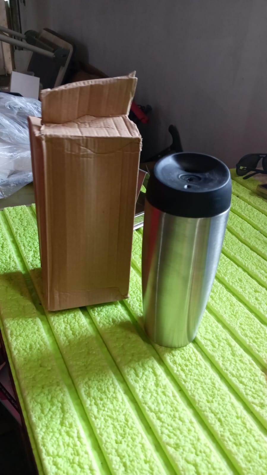Stainless Steel Vacuum Insulated Coffee Cups Double Walled Travel Mug Car Coffee Mug With Leak Proof Lid Reusable Thermal Cup For Hot Cold Drinks Coffee Tea (850ml Approx)