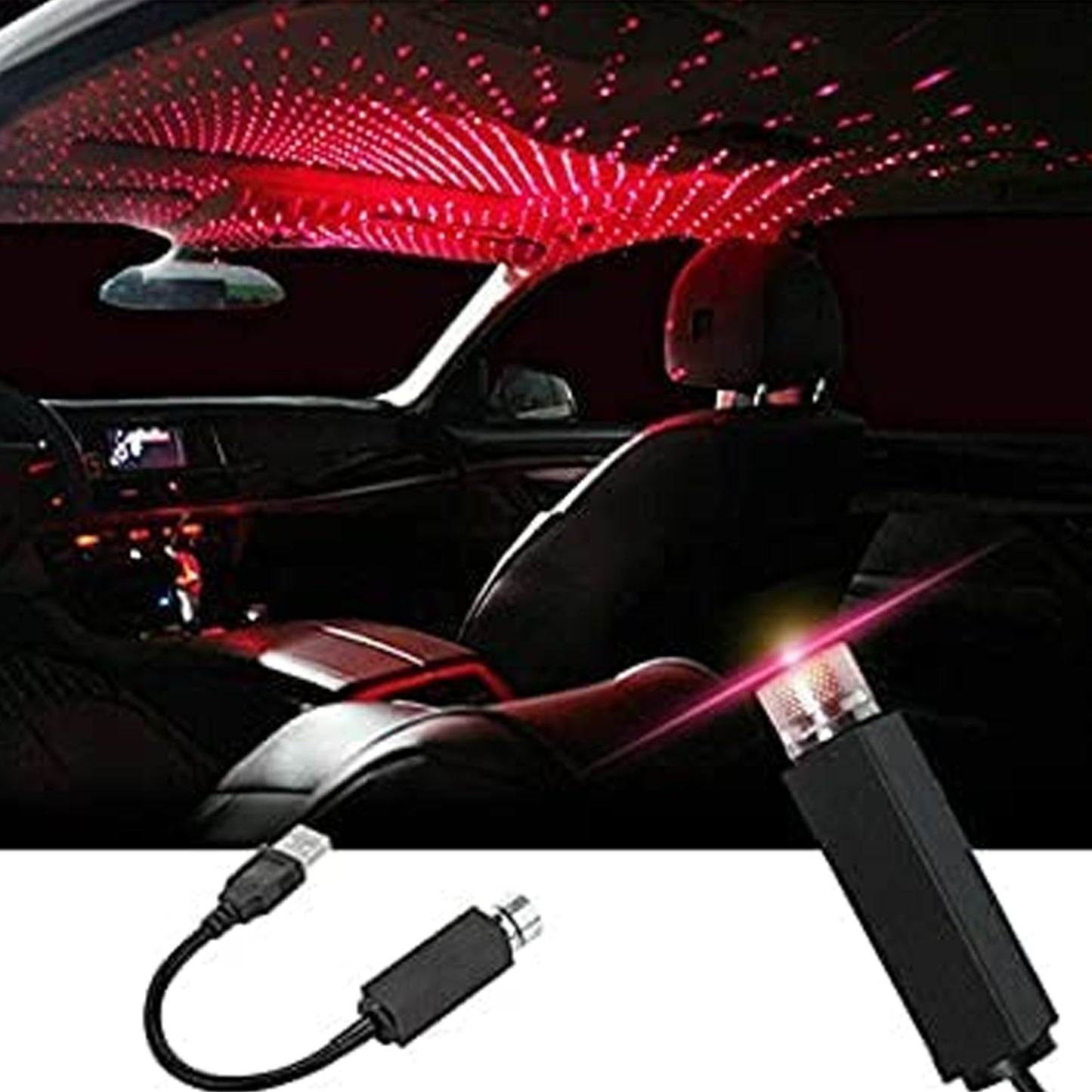 Usb Star Projector Night Light Adjustable Romantic Interior Car Lights For Bedroom Car Ceiling And Party Decoration