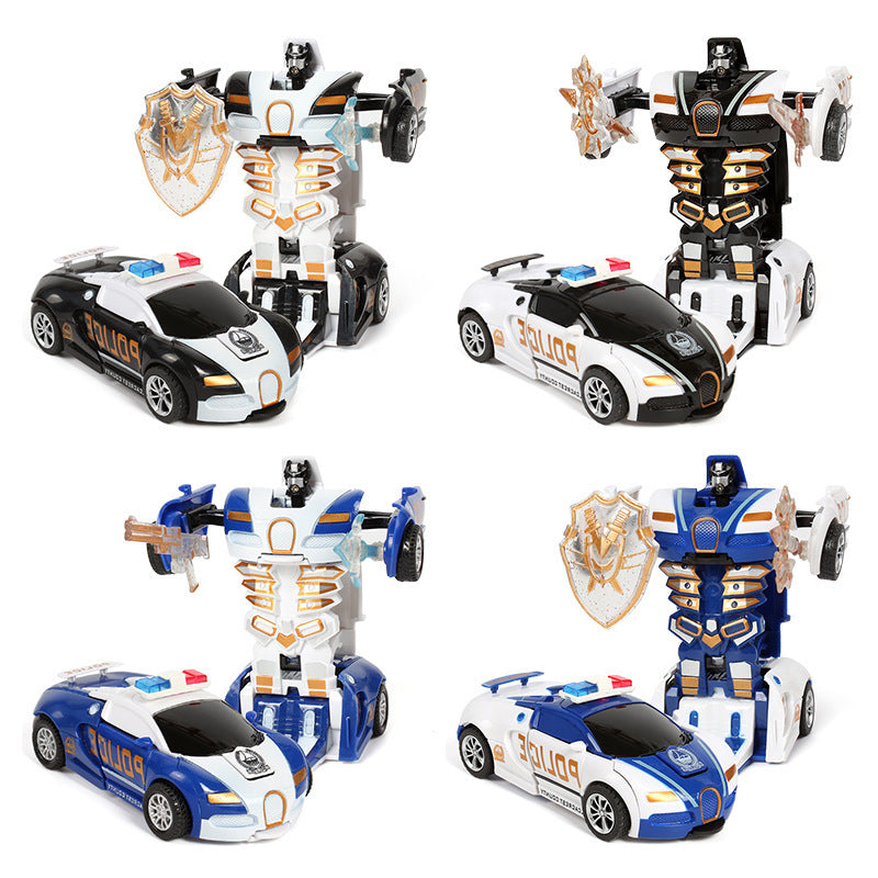 Children's Toy Car Collision Deformation