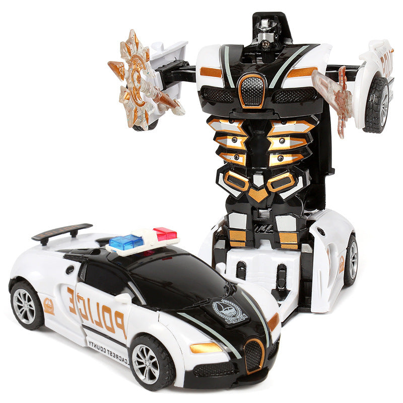 Children's Toy Car Collision Deformation