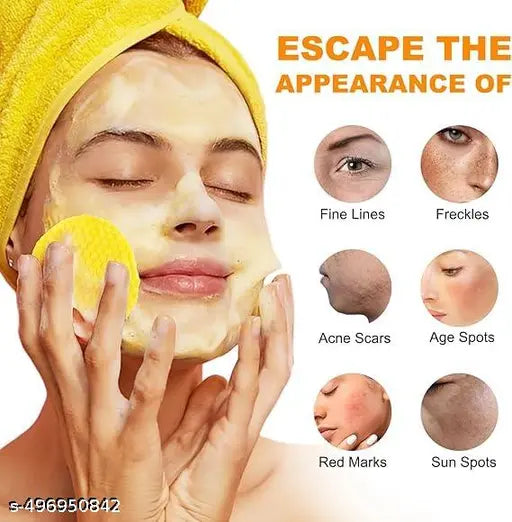 Turmeric & Kojic Acid Face Cleansing Pads - Dark Spot Treatment, Skin Brightening & Acne Prevention (Pack of 1)