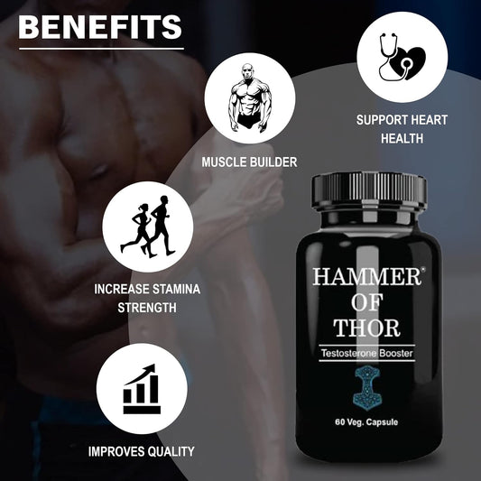 Hammer of Thor Immunty Capsule Herbal Supplement 100% Pure Natural Herbs Extract Only for Men 60 Capsule