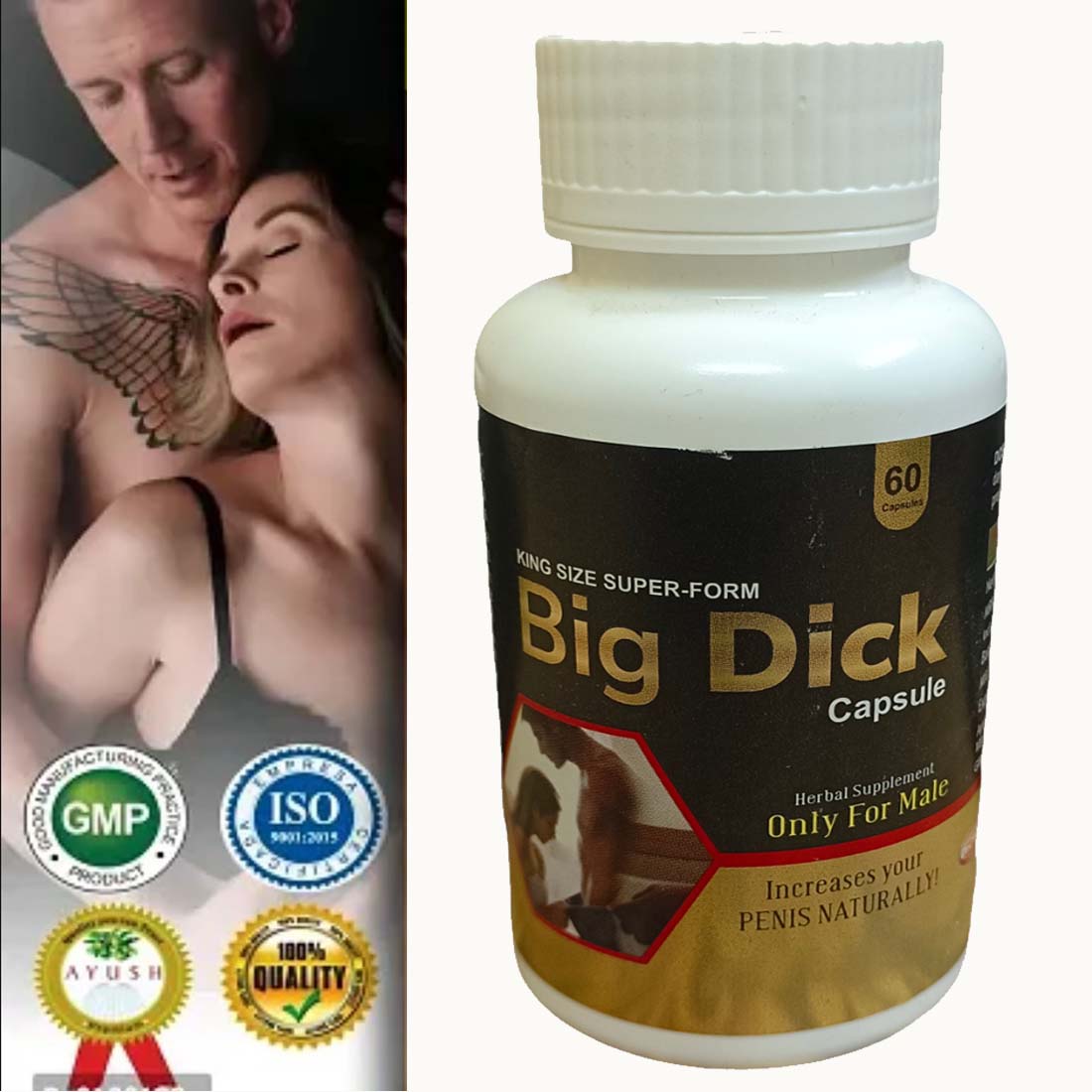 Big Dick Capsule King Size Super From Herbal Supplement Only for Male Increases Your Penis Naturally 60 Capsule