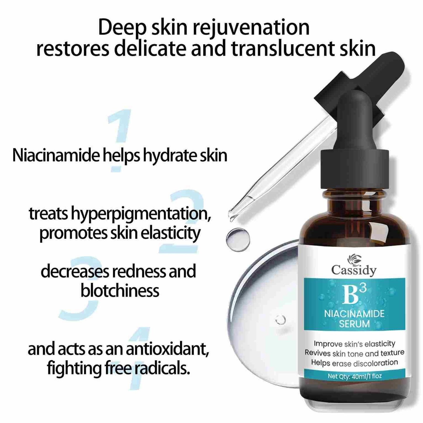 CASSIDY B3 Niacinamide Serum, 40ml